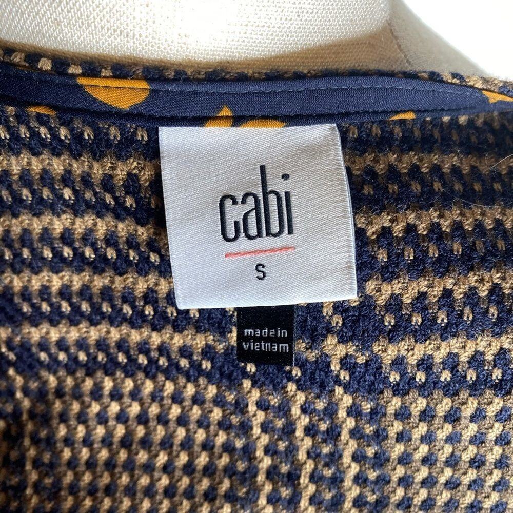 Cabi Flounce Tartan Plaid Jacket in Brown small houndstooth fall peplum 3902 - Picture 3 of 10